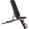 imageCAP Barbell Strength FID Workout Bench  Flat Incline Decline Positions BlackRed